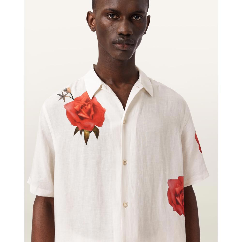 AllSaints Fleur Fazed Boxy Short Sleeve Shirt